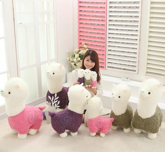 2015年羊年吉祥物公仔毛绒玩具新款布娃娃神兽羊驼商品大图